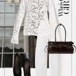 stylizacja-na-co-dzien-biala-koronkowa-bluzka-biale-dzinsy-baleriny