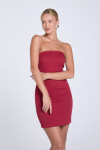 Sukienka gorsetowa krótka Linda czerwona