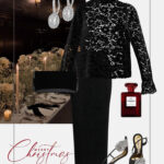jak-ubrac-sie-na-swieta-elegancka-stylizacja-czarna-koronka-spodnica-koronkowa