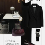 stylizacja-do-pracy-biznesowa-czarna-sukienka-czarna-marynarka-bordowe-dodatki