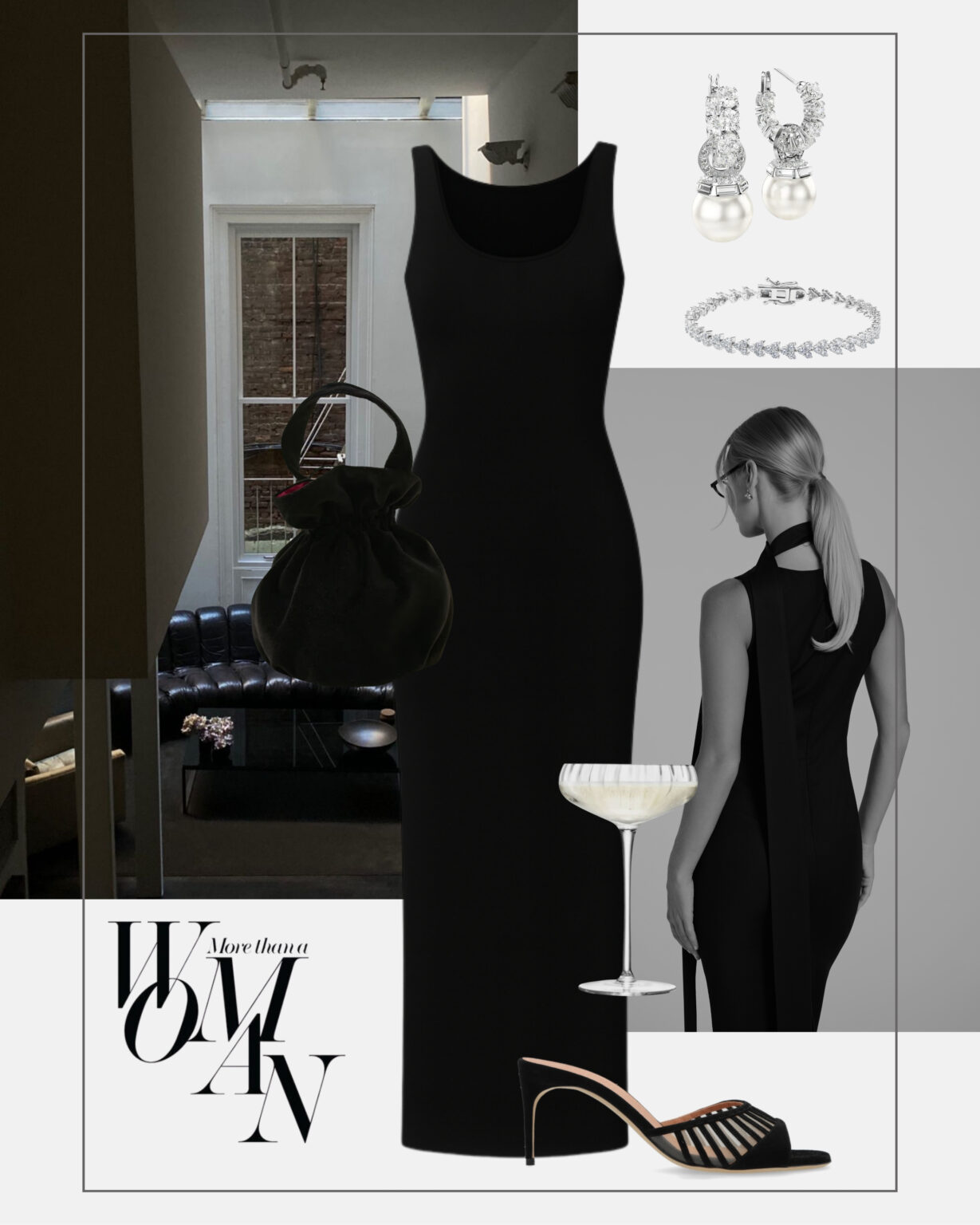 stylizacja-wieczorowa-czarna-prosta-sukienka-maxi-elegancja-na-wieczor