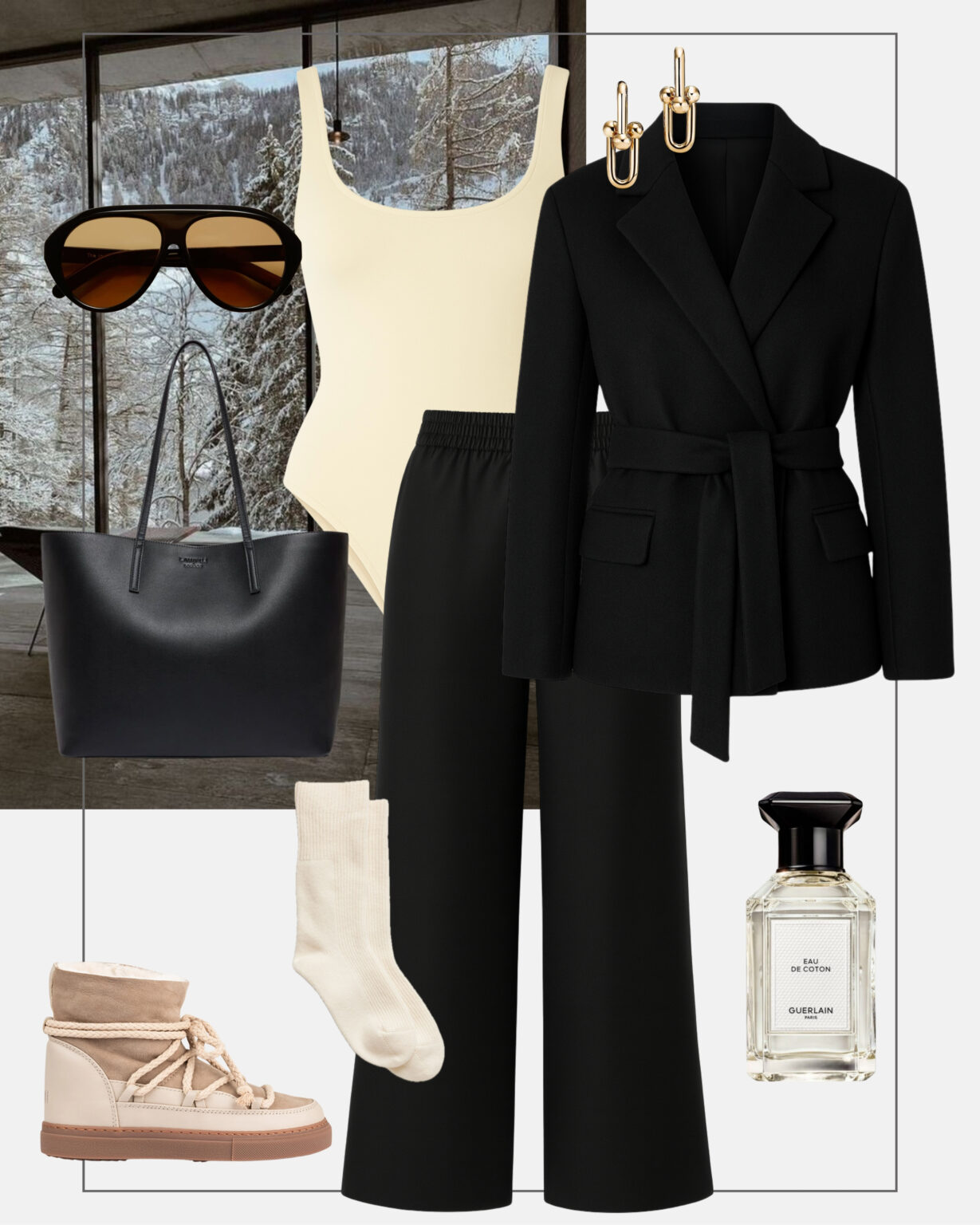 zimowa-stylizacja-miejski-styl-czarne-spodnie-z-welny-loro-piana-body-welniana-kurtka-sniegowce-inuiki-apres-ski-look