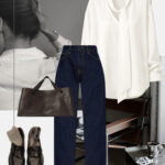 codzienna-stylizacja-dzinsy-biala-bluzka-z-wiazaniem-mokasyny-casual-style
