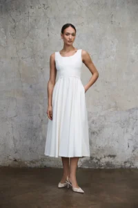 Sukienka Kate śmietankowa biel