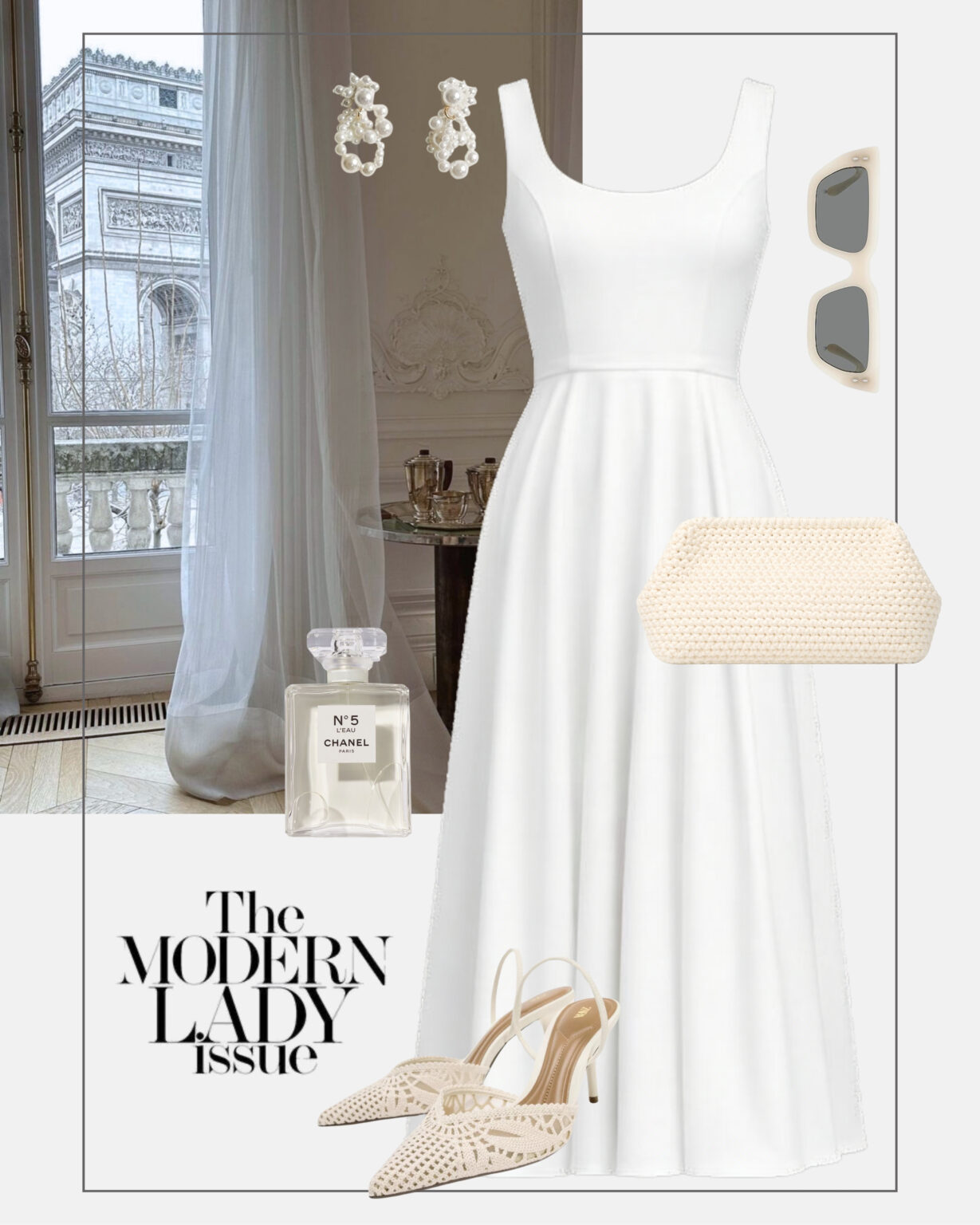 elegancka-stylizacja-na-komunie-chrzciny-uroczystosci-biala-sukienka-w-stylu-retro-pleciona-torebka